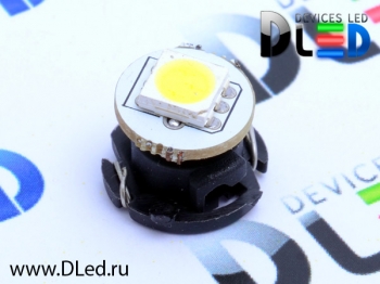   Автолампа светодиодная T4,7 - 1 SMD 5050 (Белая) 12V (2шт.)