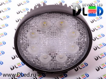   Фара рабочего освещения 8 led 24w (circle)