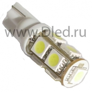   Автолампа светодиодная T10 - W5W - 9 SMD 5050 (2шт.)