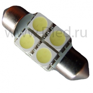   Автолампа светодиодная C5W FEST 36мм SV8,5 - 4 SMD (2шт.)