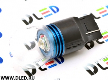   Автолампа светодиодная W21W - T20 - 7440 - W3x16d - CREE XML + Колба (2шт.)