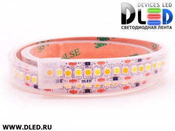   Влагозащищённая светодиодная лента в трубке SMD 3528 (240 LED) ip67 Белый + Теплый белый