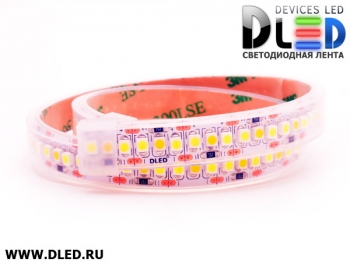   Влагозащищённая светодиодная лента в трубке SMD 3528 (240 LED) ip67 2 Белый + Теплый белый