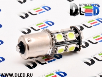   Автолампа светодиодная 1156 - P21W - S25 - BA15s - 13 SMD 5050 Black (2шт.)