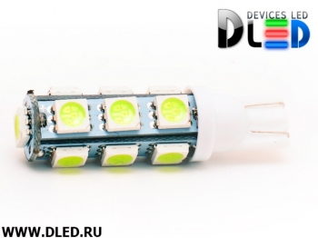   Автолампа светодиодная T10 - W5W - 13 SMD 5050 (холодный лед) (2шт.)