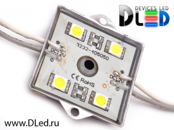   Светодиодный модуль 4 Led SMD 5050 IP67