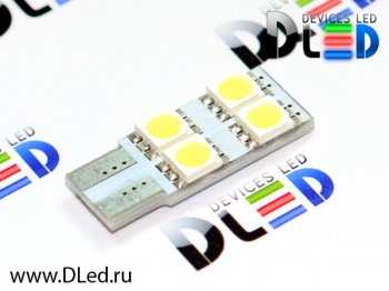   Автолампа светодиодная T10 - W5W - 4 SMD 5050 (2шт.)