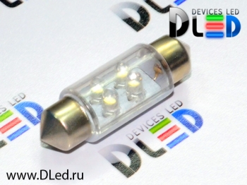   Автолампа светодиодная C5W FEST 36мм SV8,5 - 4 Dip-Led (2шт.)