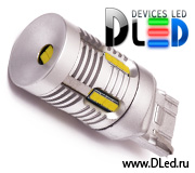 Светодиодные автомобильные лампы DLED 7440 и 1156 SMD2020 LUXEON 21W с обманкой