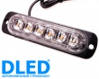   Автомобильный стробоскоп оранжевого цвета DLED 6LED