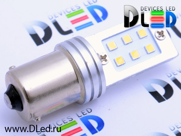   Автолампа светодиодная 1156 - P21W - S25 - BA15s 12 SMD 2323 (2шт.)