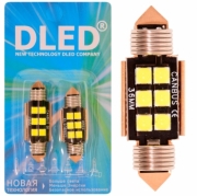   Автолампа светодиодная C5W FEST 36 мм - 6 SMD 3030 (2шт.)