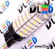   Автолампа светодиодная W21W - T20 - 7443 - W3х16q - 120 LED SMD3528 Желтый-Белый (2шт.)