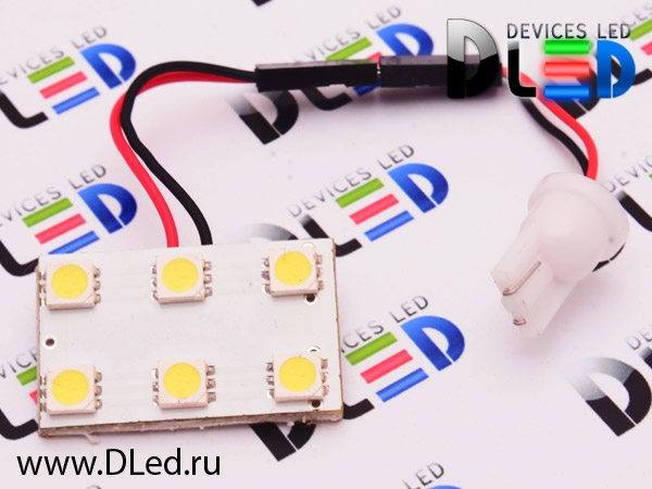   Панель-светодиодная 24V T10 - W5W - 9 SMD 5050