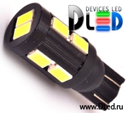   Автолампа светодиодная T10 - W5W - 10 SMD 5630 Black (2шт.)