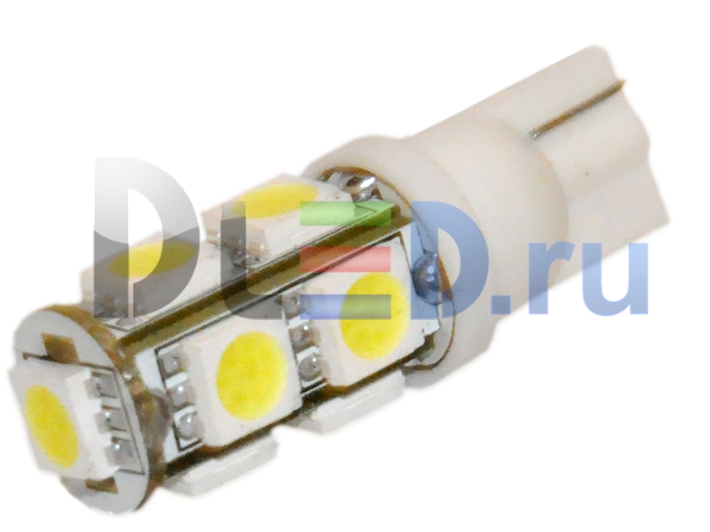   Автолампа светодиодная 24V T10 - W5W - 9 SMD 5050