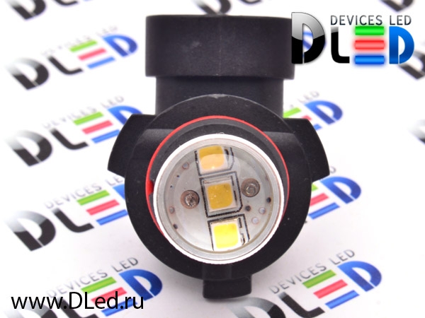   Автолампа светодиодная HB4 9006 - 15 SMD2323 + Линза (2шт.)