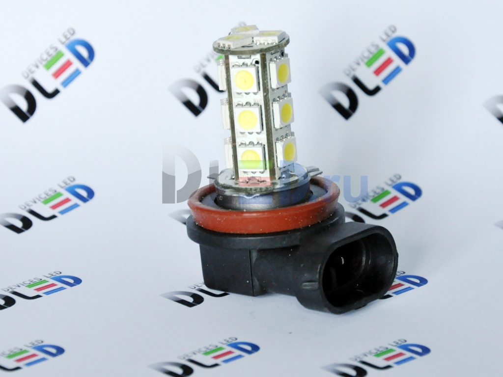   Автолампа светодиодная 24V H8 - 18 SMD 5050