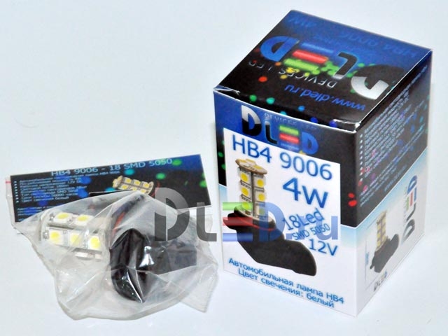   Автолампа светодиодная HB4 9006 - 27 SMD 5050 (2шт.)