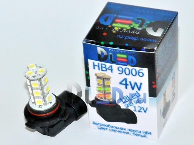   Автолампа светодиодная HB4 9006 - 27 SMD 5050 (2шт.)