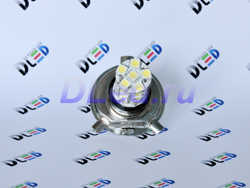   Автолампа светодиодная H4 - 27 SMD 5050 (2шт.)