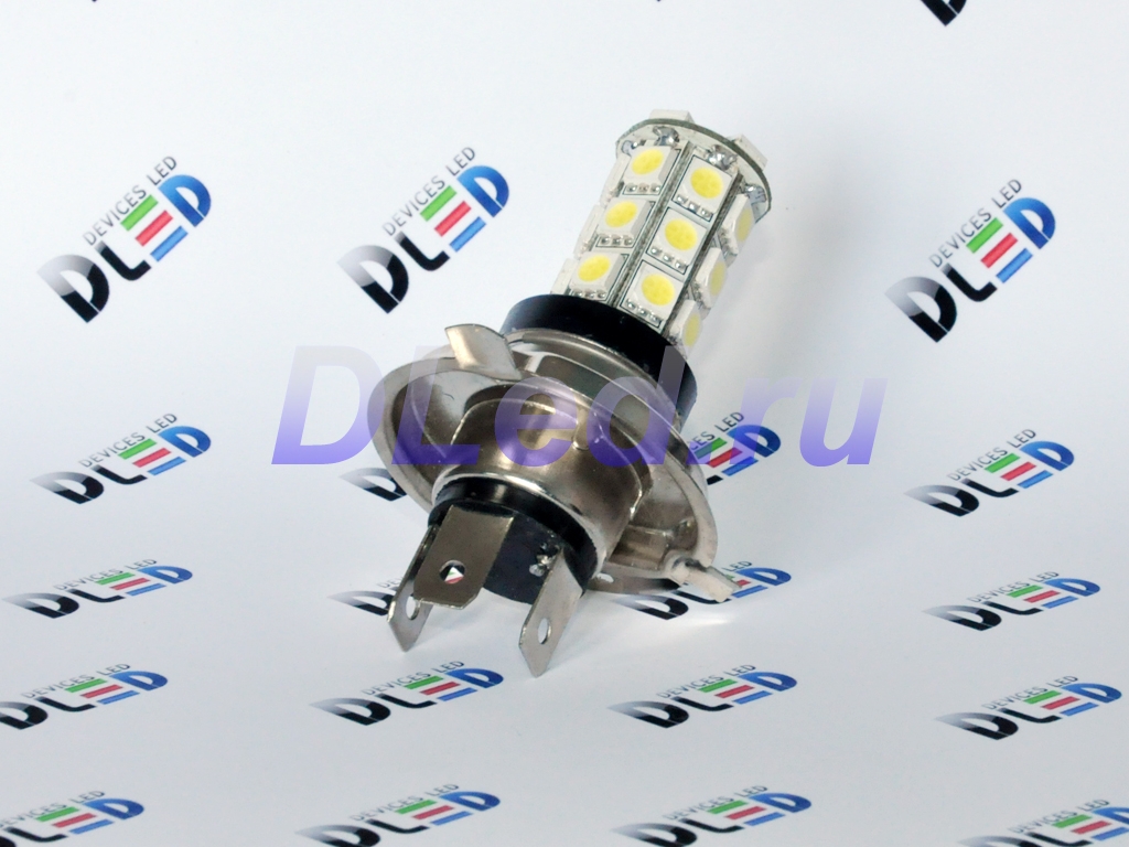   Автолампа светодиодная H4 - 27 SMD 5050 (2шт.)