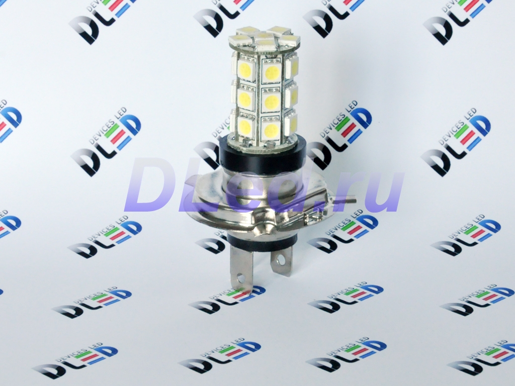   Автолампа светодиодная H4 - 27 SMD 5050 (2шт.)