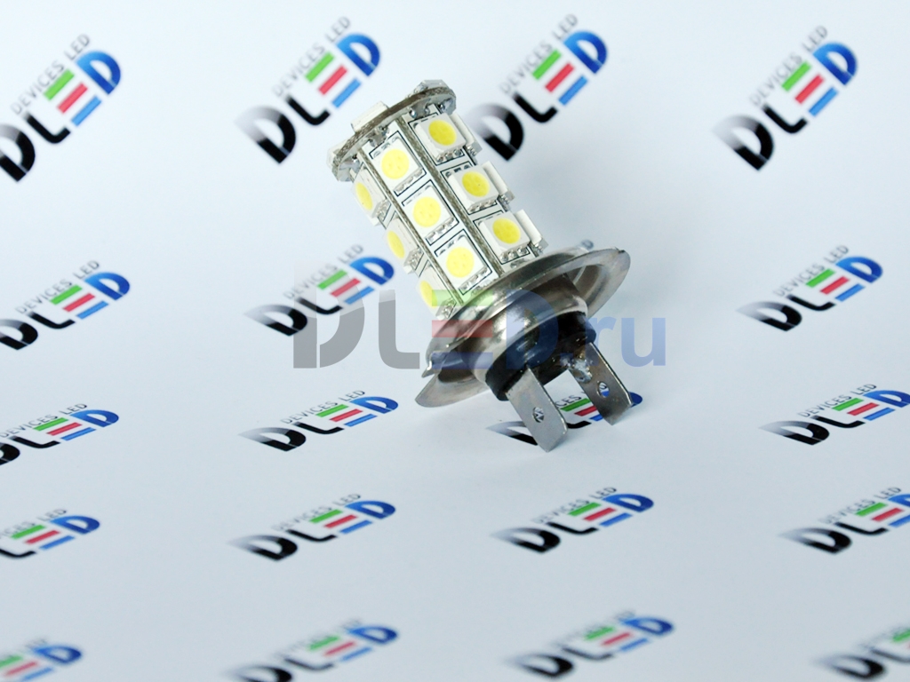   Автолампа светодиодная H7 - 27 SMD 5050 (2шт.)