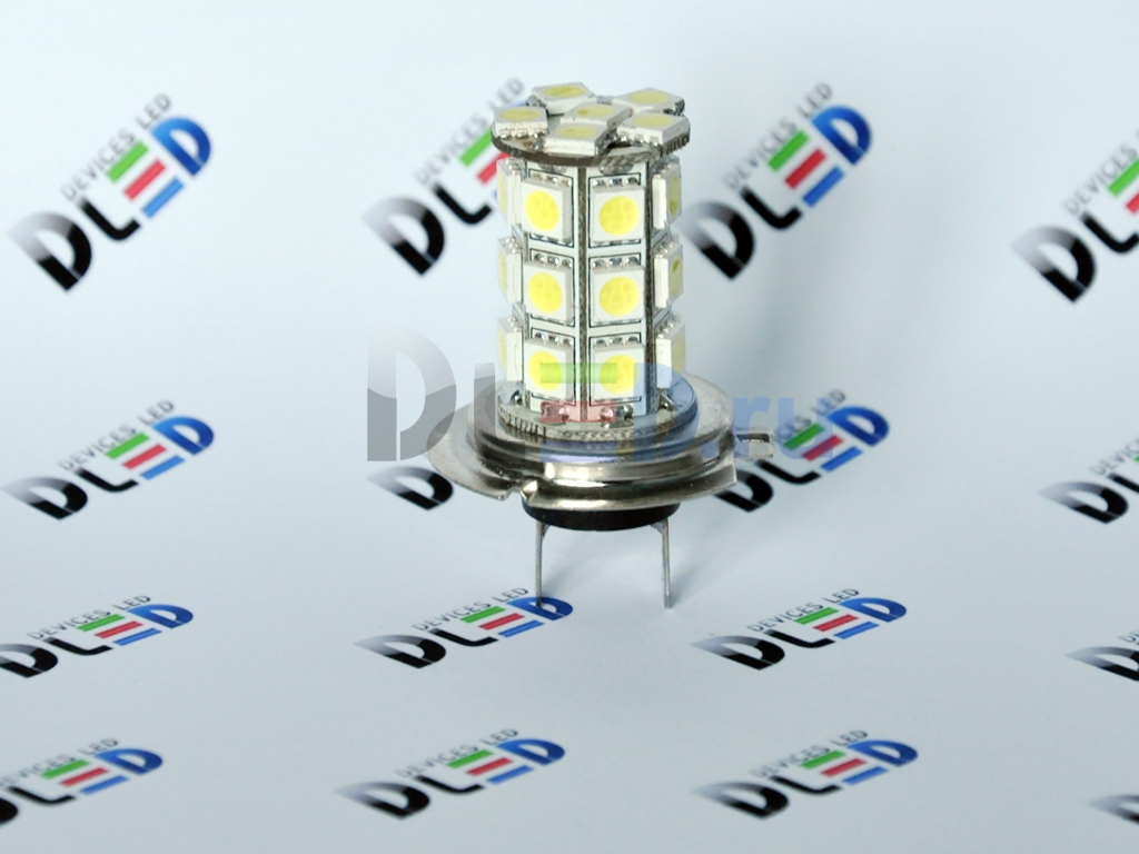   Автолампа светодиодная H7 - 27 SMD 5050 (2шт.)