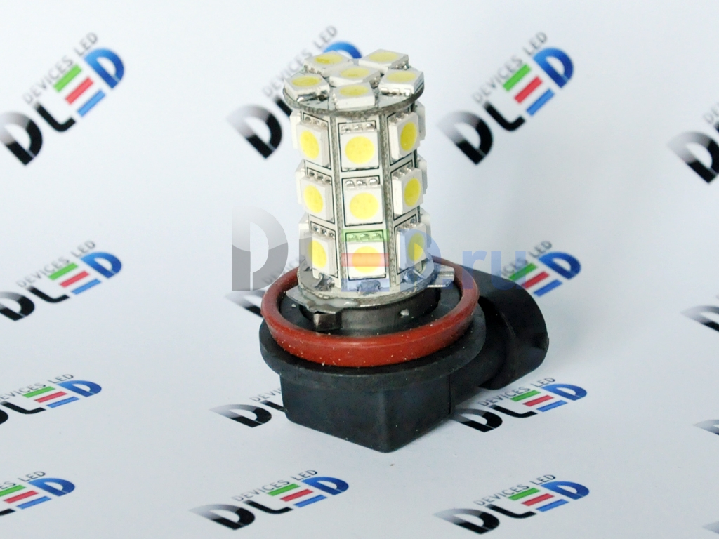   Автолампа светодиодная 24V H8 - 27 SMD 5050