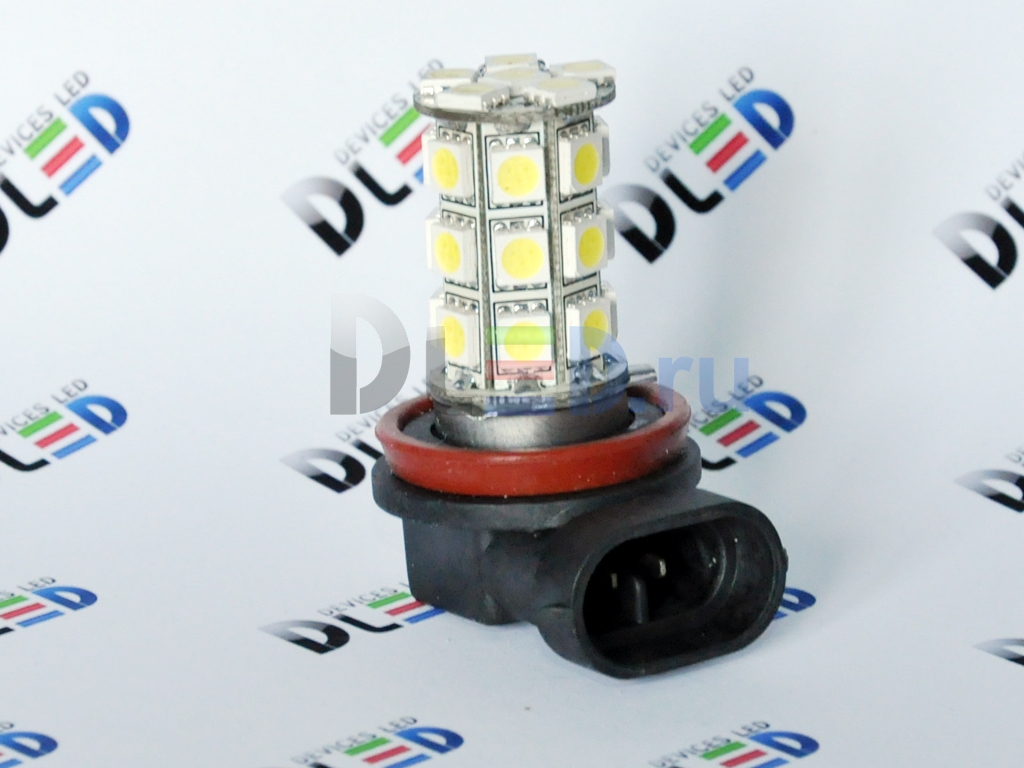   Автолампа светодиодная 24V H8 - 27 SMD 5050