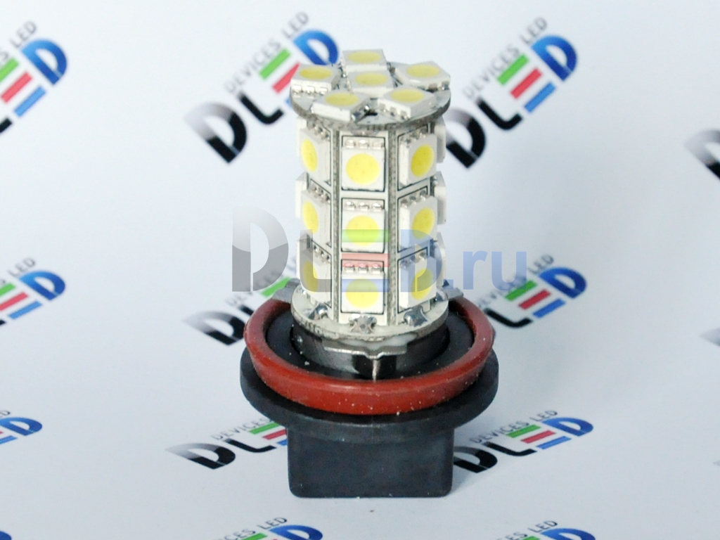   Автолампа светодиодная 24V H8 - 27 SMD 5050