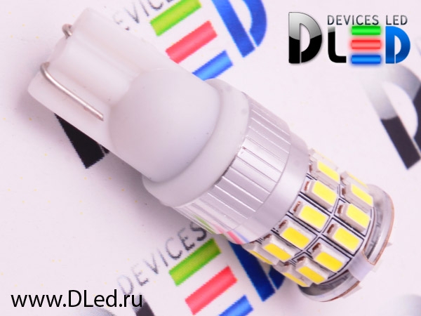   Автолампа светодиодная T10 - W5W - 36 SMD3014 + Стабилизатор (2шт.)