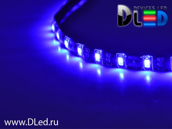   Светодиодная лента для авто 30см SMD 5730 18Led Синего свечения