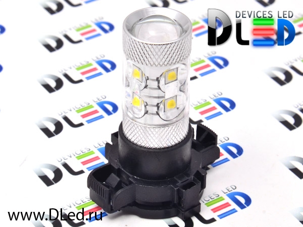   Автолампа светодиодная PY24W - PGU20/4 - 2 CREE + 8 Epistar HP (2шт.)