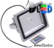   Светодиодный прожектор DLed Flood Light 20W RGB с пультом