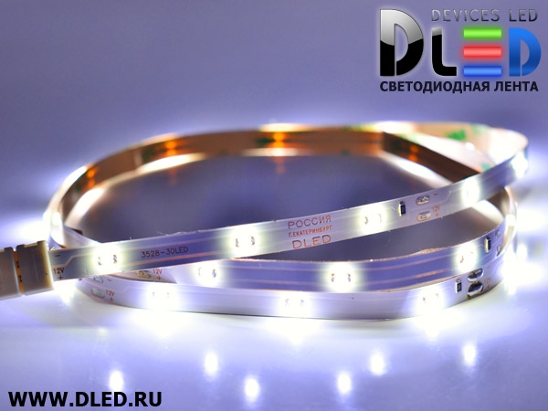   Светодиодная лента IP22 SMD 1206 (30 LED) 12V DC Белый