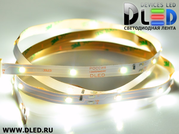   (8 катушек 5м) Светодиодная лента IP22 SMD 2835 (60 LED/M) 12V DC Белый 6500K 40 метров