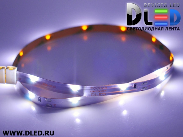   Светодиодная лента IP22 SMD 3806 (30 LED) 12V DC Белый