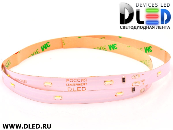   Светодиодная лента IP22 SMD 3806 (30 LED) 12V DC Белый