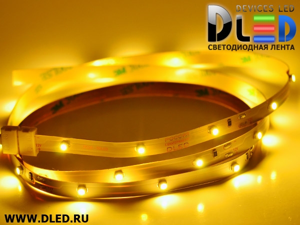   Светодиодная лента IP22 SMD 3528 (30 LED) 12V DC  Теплая белая