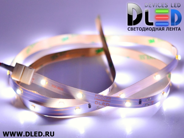   Светодиодная лента IP22 SMD 3020 (30 LED) 12V DC Белый