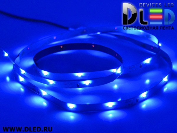   Светодиодная лента IP22 SMD 1204 SIDE 2.1T (30 LED) 12V DC Синия