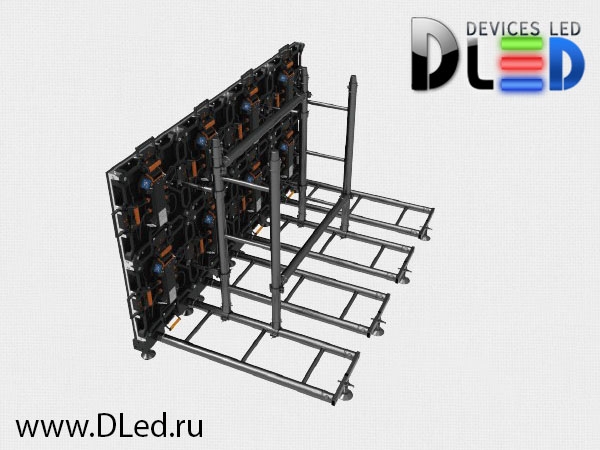   Наружный светодиодный экран быстрой сборки DLED Star p6.2