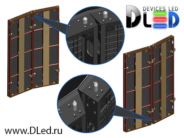   Внутренний светодиодный экран быстрой сборки DLED M+ PX5.6