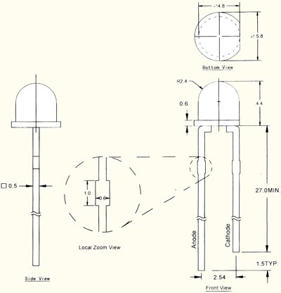   Светодиод Капля (10 шт.)