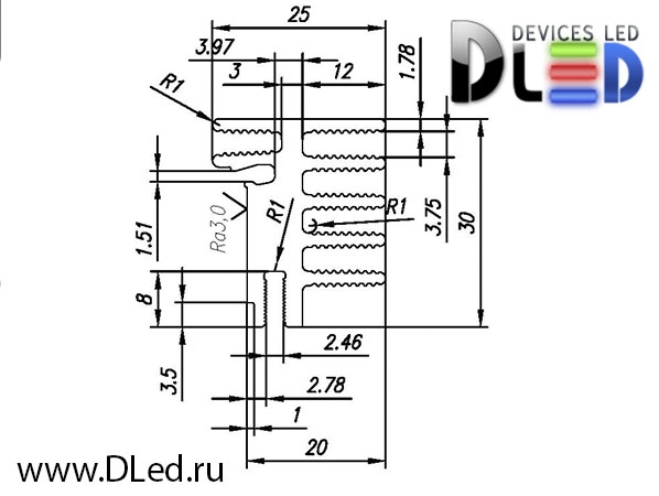   Радиатор охлаждения Dled Ice-22