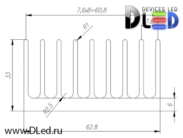   Радиатор охлаждения Dled Ice-42