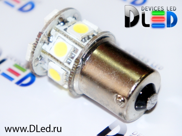   Автолампа светодиодная 1156 - P21W - S25 - BA15s - 9 SMD 5050 (2шт.)