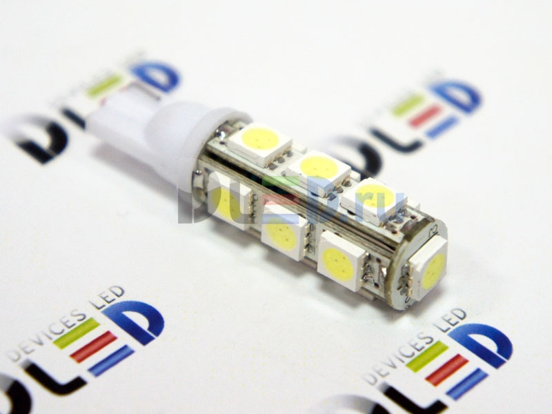   Автолампа-светодиодная 24V T10 - W5W - 13 SMD 5050